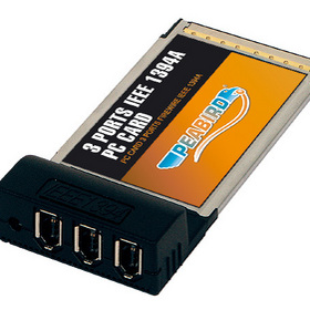 PC CARD IEEE 1394A FIREWIRE 3 PORTS